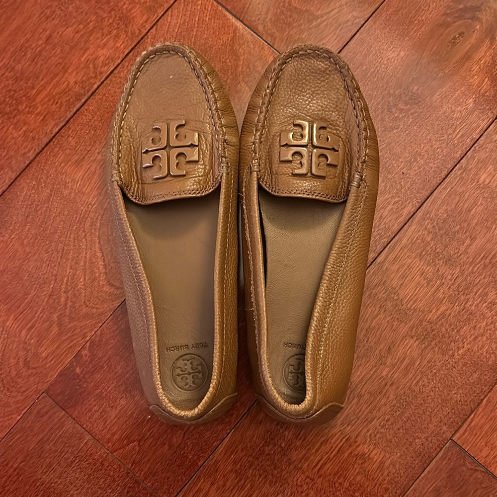 Black Tory Burch driving loafers